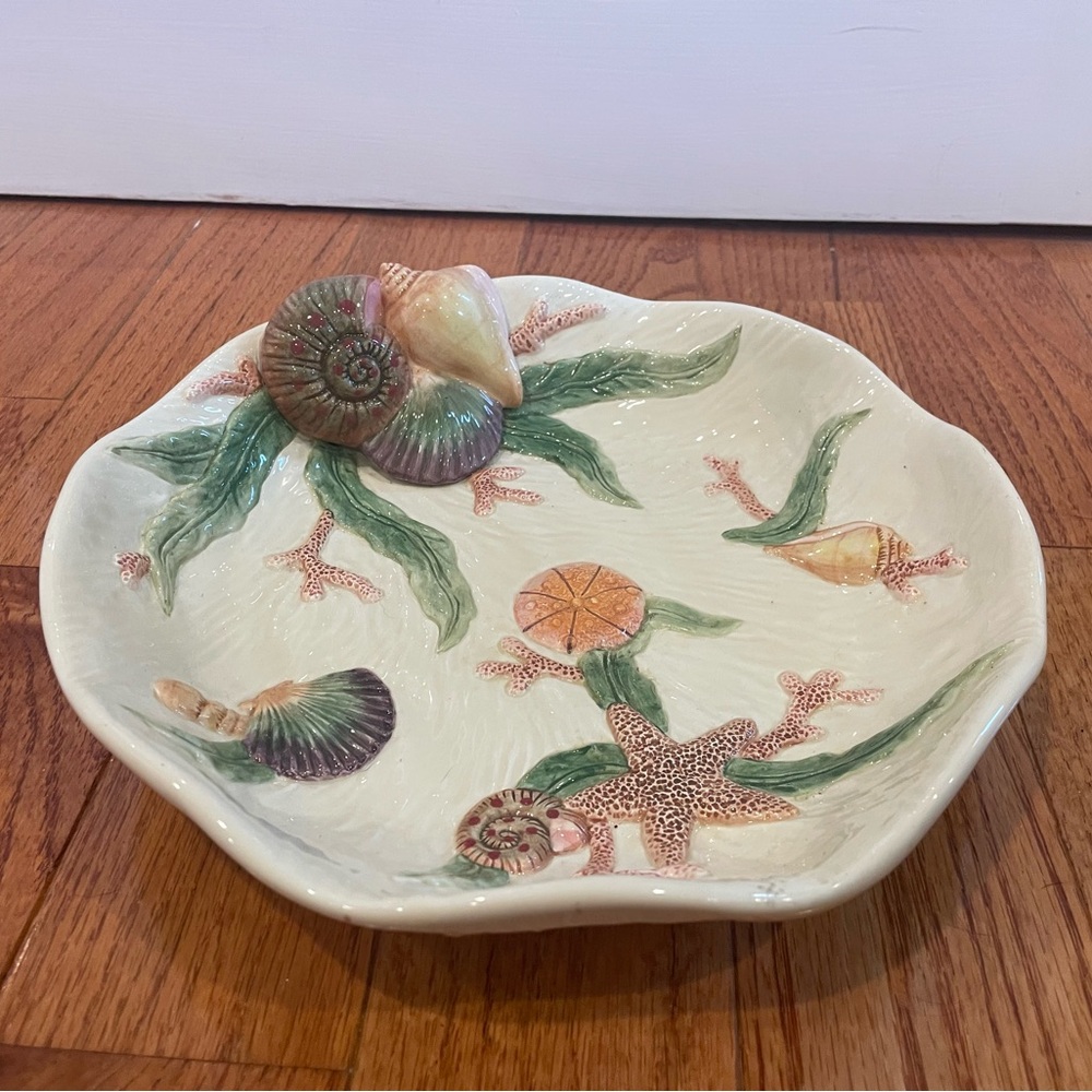 Fitz and Floyd oceana ceramic decorative bowl
